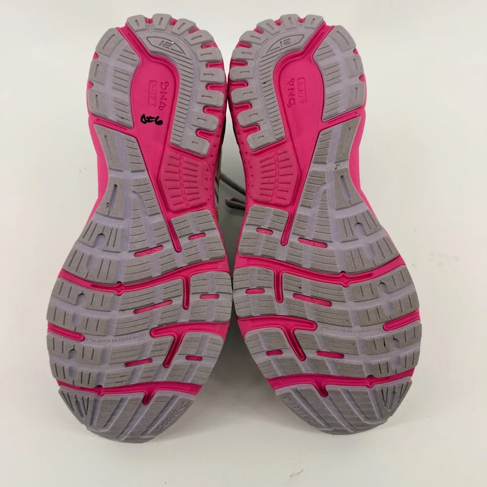 Brooks Adrenaline GTS 21 Women 9 Pink Multi Unity Help Save Youth Sports Shoes - Picture 6 of 8